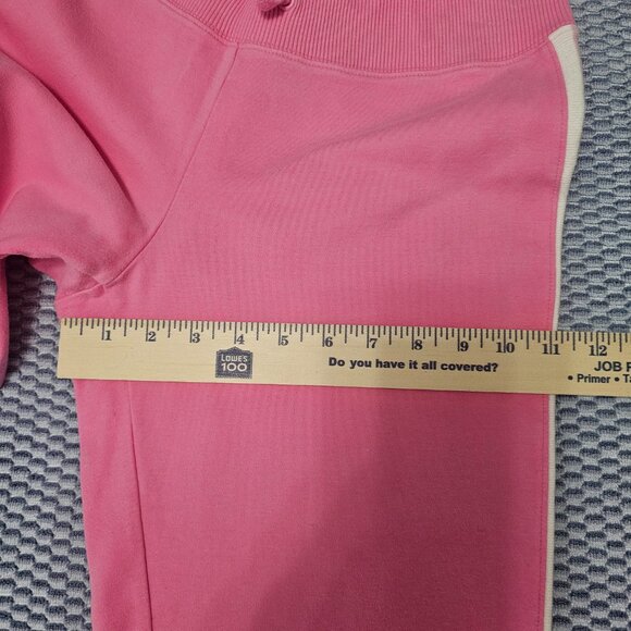 New York & Company Pink Crop Sweatpants Side Stripe Y2K Lounge Size Small - Picture 10 of 11